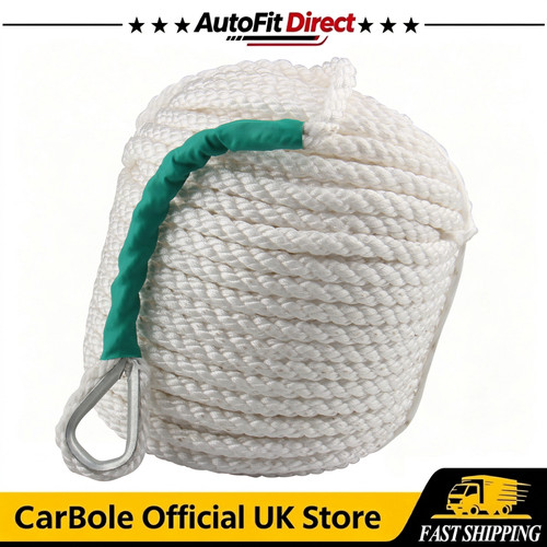 12mm 30m white nylon - white, anchor