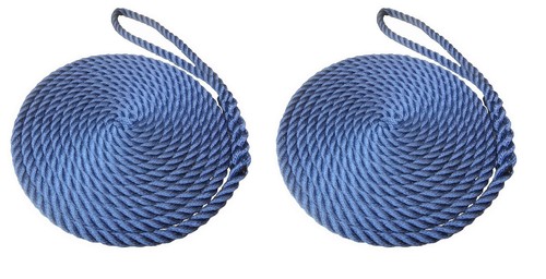 Navy blue mooring - navy, ropes