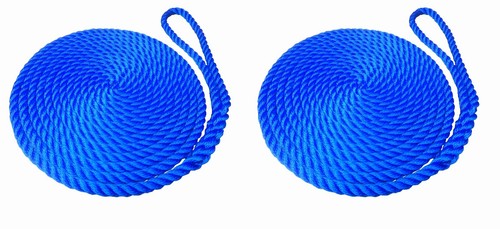 Royal blue mooring ropes - blue,
