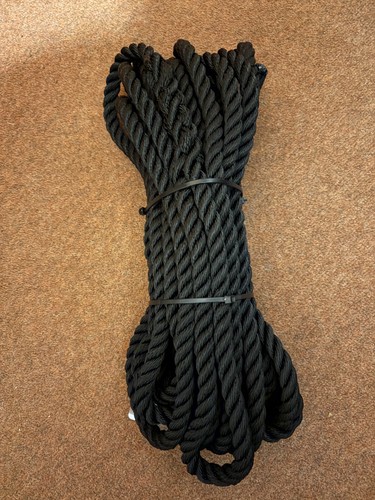 Mooring line 16mm black - mooring, 16mm,